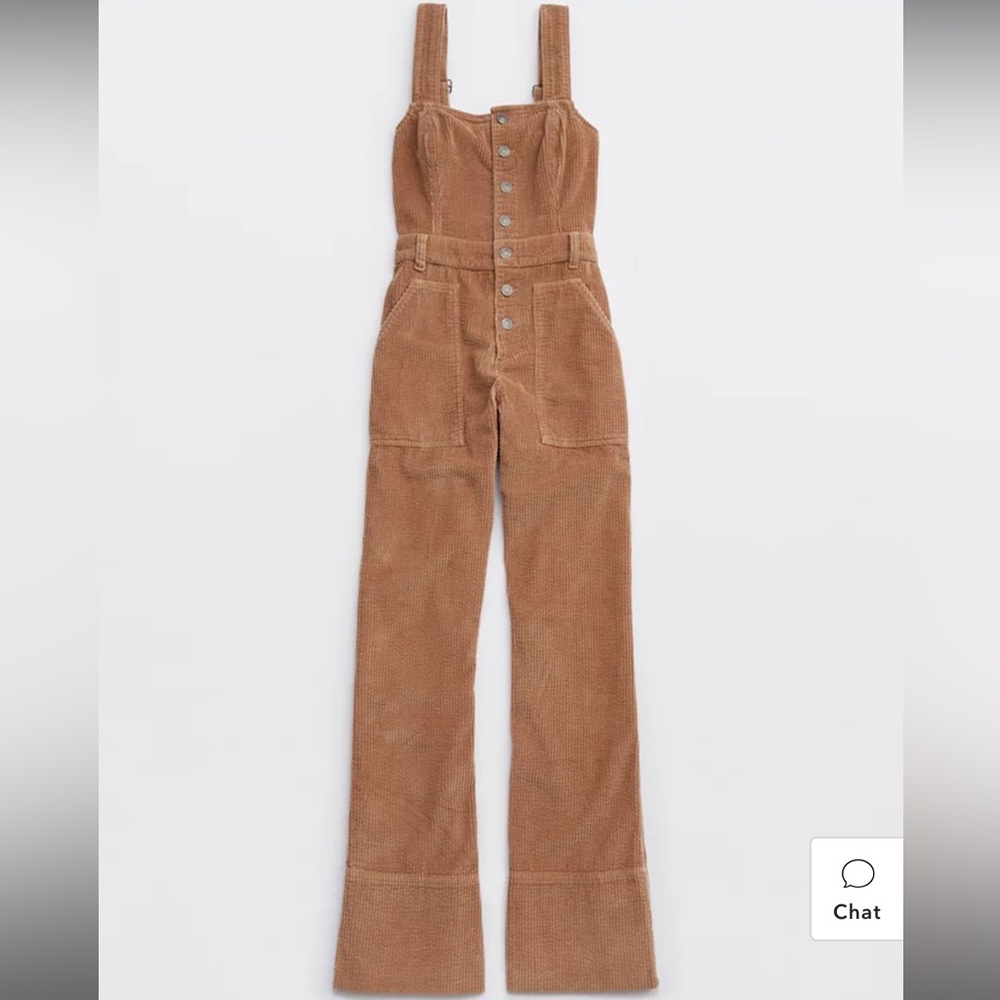 Aerie Corduroy Kick Flare Overalls